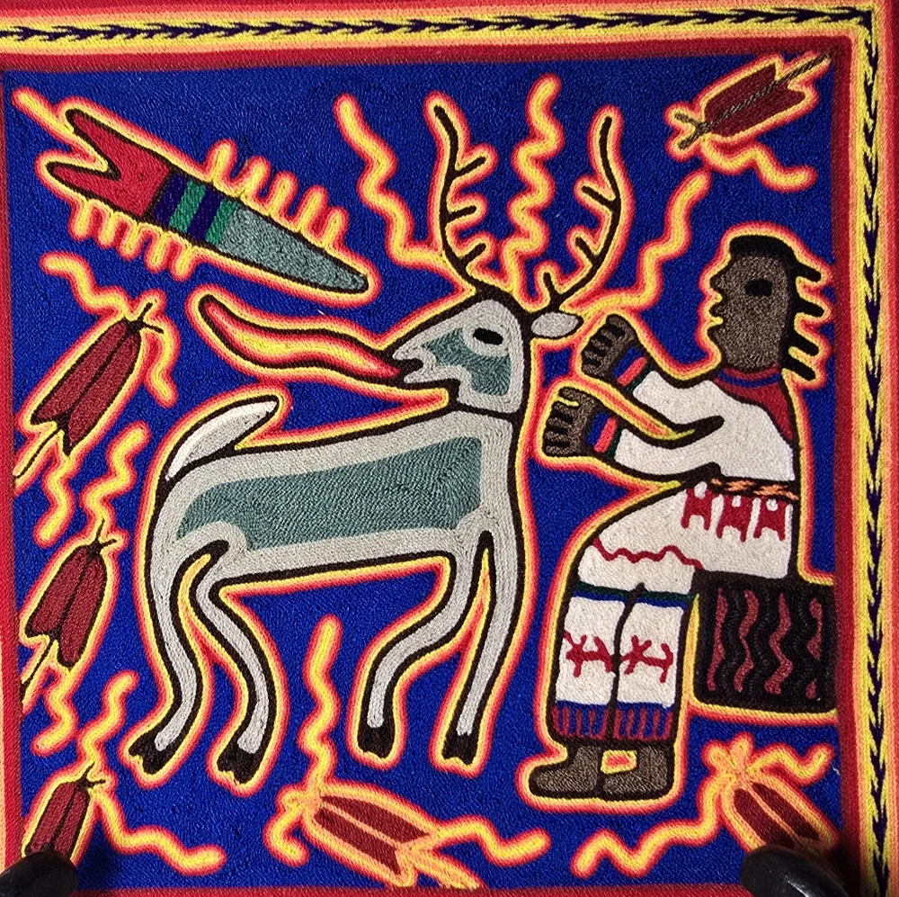 Colorful Huichol Art Wall Decor